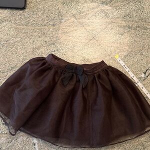 Janie and Jack chocolate Brown Tulle Skirt 3T